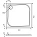 Душевой поддон Good Door Квадро 90x90 белый