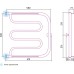 Полотенцесушитель водяной Сунержа Лира 60x60 с 2 полками