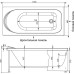 Акриловая ванна Aquanet Nord 140x70