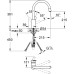 Комплект  Мойка кухонная Grohe K400 31566SD0 + Смеситель Grohe Eurostyle Cosmopolitan 31126002 для кухонной мойки