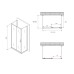 Душевое ограждение Abber Schwarzer Diamant AG30120B-S50B-S50B 120x50