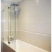 Шторка на ванну GuteWetter Lux Pearl GV-002A левая 100 см стекло бесцветное, фурнитура хром
