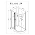 Душевая кабина AvaCan EM2012L N LED+GM 120x90 с гидромассажем
