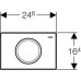 Кнопка смыва Geberit Delta 11 115.120.46.1 хром матовый