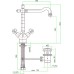 Смеситель Fiore Coloniale 02CR0625 для раковины