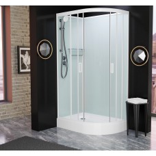 Душевая кабина Frank F418L White Б/К 100x80