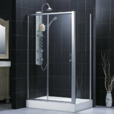 Душевой уголок RGW Passage PA-42 (1100-1120)х900 профиль хром, стекло чистое 