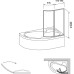 Шторка на ванну Ravak VSK2 Rosa 150 R Transparent