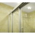 Душевой уголок GuteWetter Practic Rectan GK-403 левая 100x75 см стекло бесцветное, профиль матовый хром