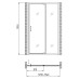 Душевая дверь в нишу Gemy Sunny Bay S28191D 130x190