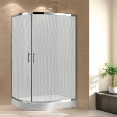 Душевой уголок Cezares Eco RH 2 120/90 P Cr стекло punto 