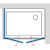 Душевой уголок GuteWetter Practic Rectan GK-402 правая 95x90 см стекло бесцветное, профиль матовый хром
