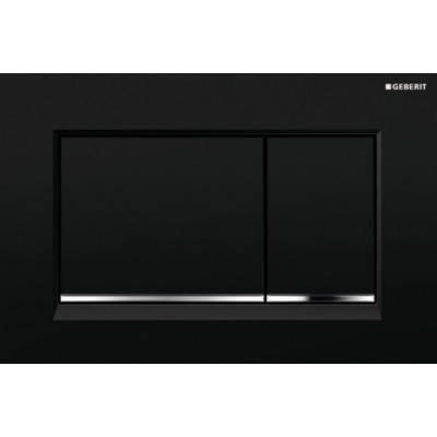 Кнопка смыва Geberit Sigma 30 115.883.KM.1 черная / хром