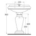 Раковина Migliore Impero ML.IMP-25.360.BI