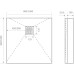 Душевой поддон Good Door Essentia 100x100 черный