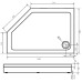 Душевой поддон Good Door Пента L 120x80 белый