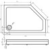 Душевой поддон Good Door Пента R 120x80 белый