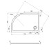 Душевой поддон Good Door Селфи R 120x80 белый