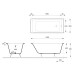 Чугунная ванна Vinsent Veron Kingston 180x80x50 с антискользящим покрытием