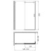 Душевое ограждение Gemy Modern Gent S25191B-A6-90 150x90