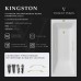 Чугунная ванна Vinsent Veron Kingston 180x80x50 с квадратными ручками матовое золото и антискользящим покрытием