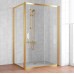 Душевой уголок Vegas Glass ZP+ZPV 120*90 09 01 профиль золото, стекло прозрачное