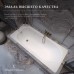 Чугунная ванна Vinsent Veron Soissons 170x70x42 с дугообразными хромированными ручками