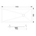 Поддон для душа RGW Stone Tray ST-119W 90х110 с сифоном