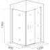 Душевой уголок Good Door Antares WTW+SP 120х80х195 см