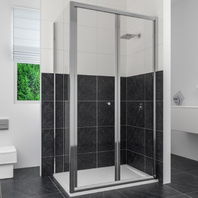 Душевой уголок RGW Classic CL-41 (860-910)x800x1850 профиль хром, стекло чистое