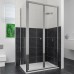 Душевой уголок RGW Classic CL-41 (860-910)x800x1850 профиль хром, стекло чистое