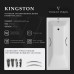 Чугунная ванна Vinsent Veron Kingston 180x80x50 с хромированными ручками