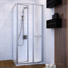 Душевой уголок GuteWetter Practic Square GK-402 правая 70x70 см стекло бесцветное, профиль матовый хром 
