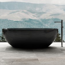 Прозрачная ванна ABBER Kristall AT9701Onyx 165x78