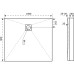 Душевой поддон Good Door Essentia 2 100x90 белый