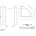 Душевой уголок Radaway Torrenta PDJ 90 прозрачное стекло R
