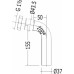 Отвод Devon&Devon SF3351CR в пол для сифона