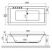 Акриловая ванна Excellent Pryzmat 200x90
