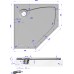 Поддон для душа GuteWetter Deluxe 100x100x4 P белый