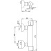 Термостат E.C.A. Thermostatic 102102341 для душа