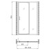 Душевая дверь в нишу Gemy Sunny Bay S28191A 100x190