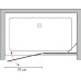 Душевая дверь в нишу GuteWetter Trend Door GK-862AP правая 123 см стекло бесцветное Two, профиль хром