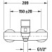 Смеситель Duravit B.1 B15230000010 для ванны с душем