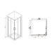 Душевое ограждение Abber Schwarzer Diamant AG02090B 90x90