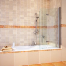 Шторка на ванну GuteWetter Lux Pearl GV-102 правая 80 см стекло бесцветное, профиль хром 