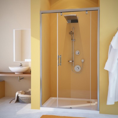 Душевая дверь в нишу GuteWetter Slide Door GK-862 правая 135 см стекло бесцветное, профиль хром