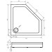 Душевой поддон Good Door Пента 90x90 белый