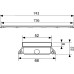 Решетка TECE TECEdrainline 6 008 92 80 см черная
