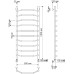 Полотенцесушитель водяной Secado Агата 1 50x120