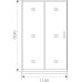 Душевая дверь в нишу Good Door Infinity WTW-110-G-CH